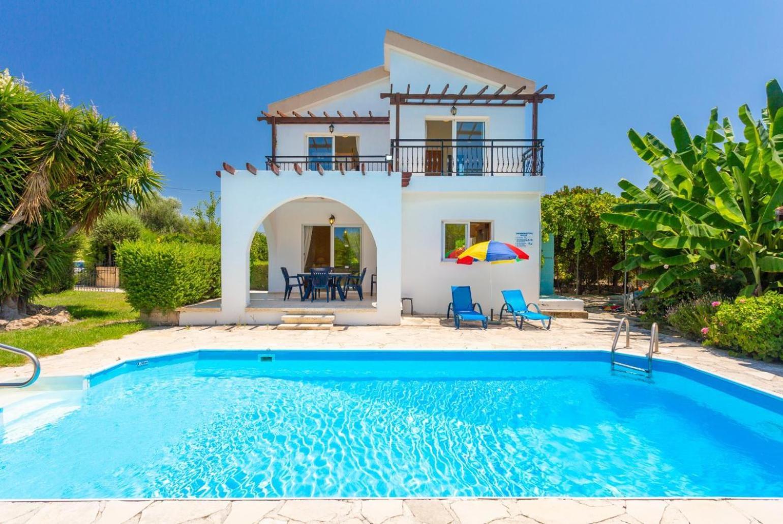 Sun Beach Villa Thio Polis Exterior foto